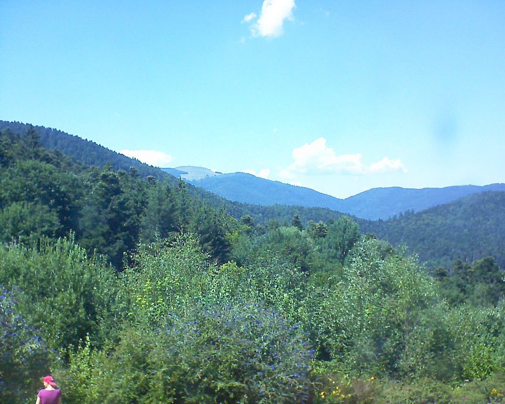 Le petit ballon vu depuis le Domaine Langmatt à Murbach le 26.07.2018 à 15:15 Le petit ballon (Alsace, Vosges) le 26.07.2018 à 15:15