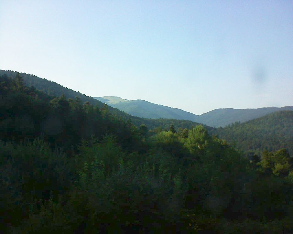 Le petit ballon vu depuis le Domaine Langmatt à Murbach le 27.07.2018 à 18:45 Le petit ballon (Alsace, Vosges) le 27.07.2018 à 18:45