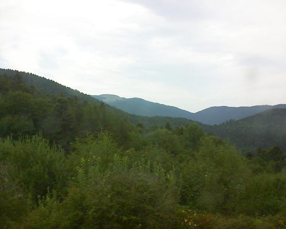 Le petit ballon vu depuis le Domaine Langmatt à Murbach le 28.07.2018 à 11:15 Le petit ballon (Alsace, Vosges) le 28.07.2018 à 11:15