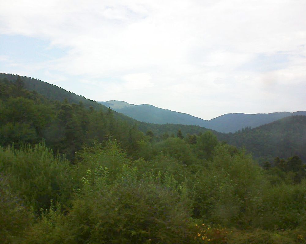 Le petit ballon vu depuis le Domaine Langmatt à Murbach le 28.07.2018 à 11:30 Le petit ballon (Alsace, Vosges) le 28.07.2018 à 11:30
