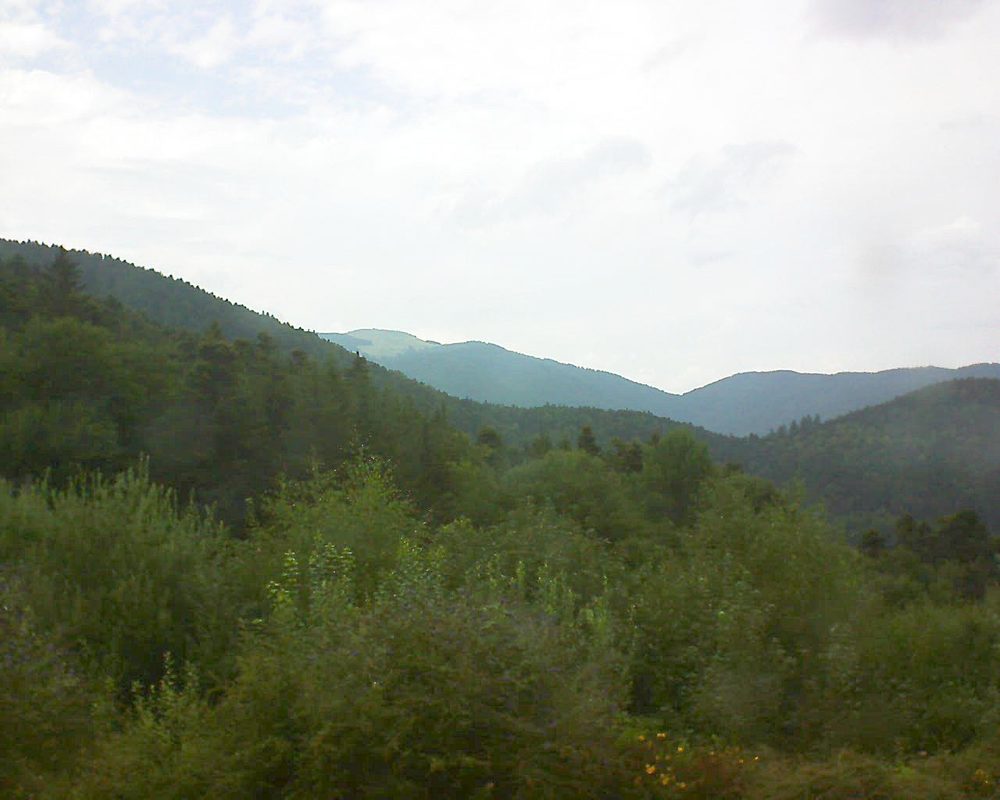 Le petit ballon vu depuis le Domaine Langmatt à Murbach le 28.07.2018 à 17:00 Le petit ballon (Alsace, Vosges) le 28.07.2018 à 17:00