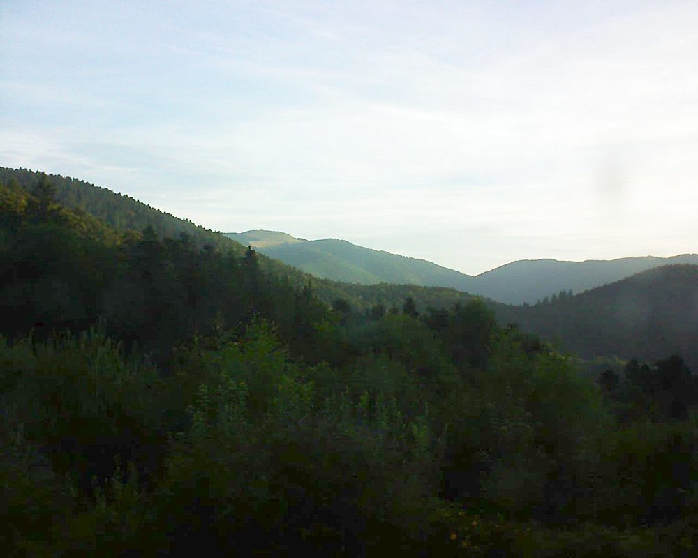 Le petit ballon vu depuis le Domaine Langmatt à Murbach le 29.07.2018 à 07:00 Le petit ballon (Alsace, Vosges) le 29.07.2018 à 07:00