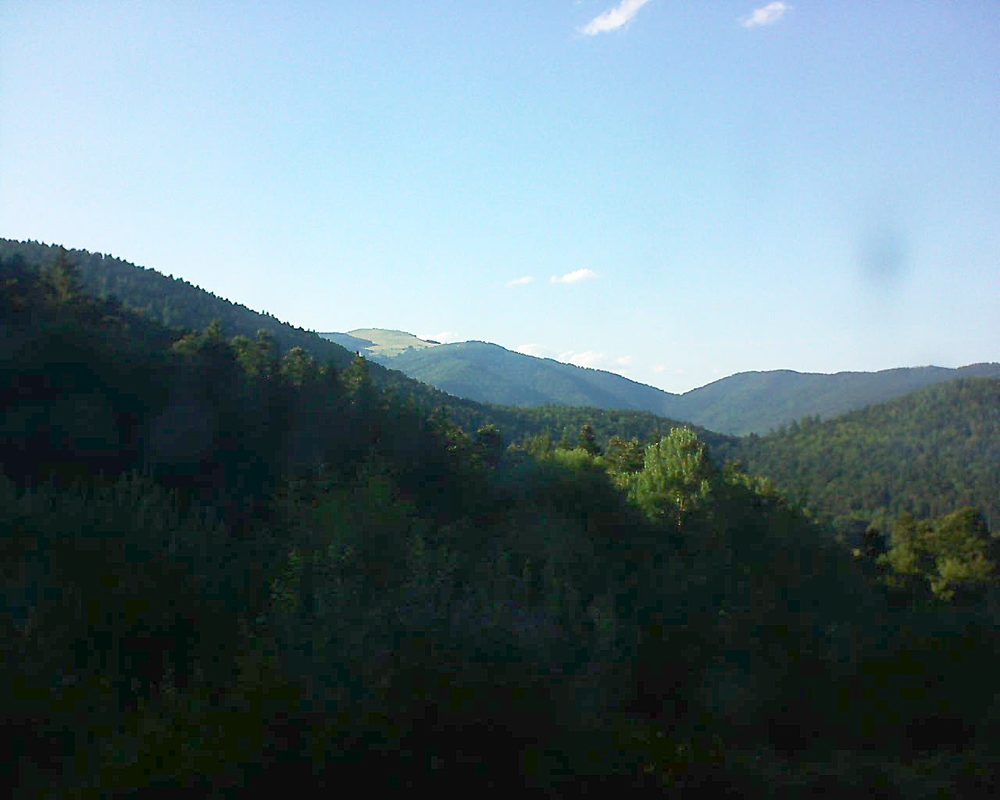 Le petit ballon vu depuis le Domaine Langmatt à Murbach le 29.07.2018 à 18:45 Le petit ballon (Alsace, Vosges) le 29.07.2018 à 18:45