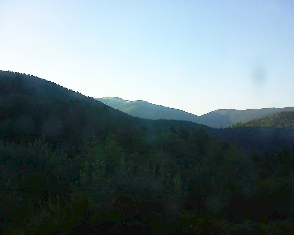 Le petit ballon vu depuis le Domaine Langmatt à Murbach le 29.07.2018 à 20:00 Le petit ballon (Alsace, Vosges) le 29.07.2018 à 20:00