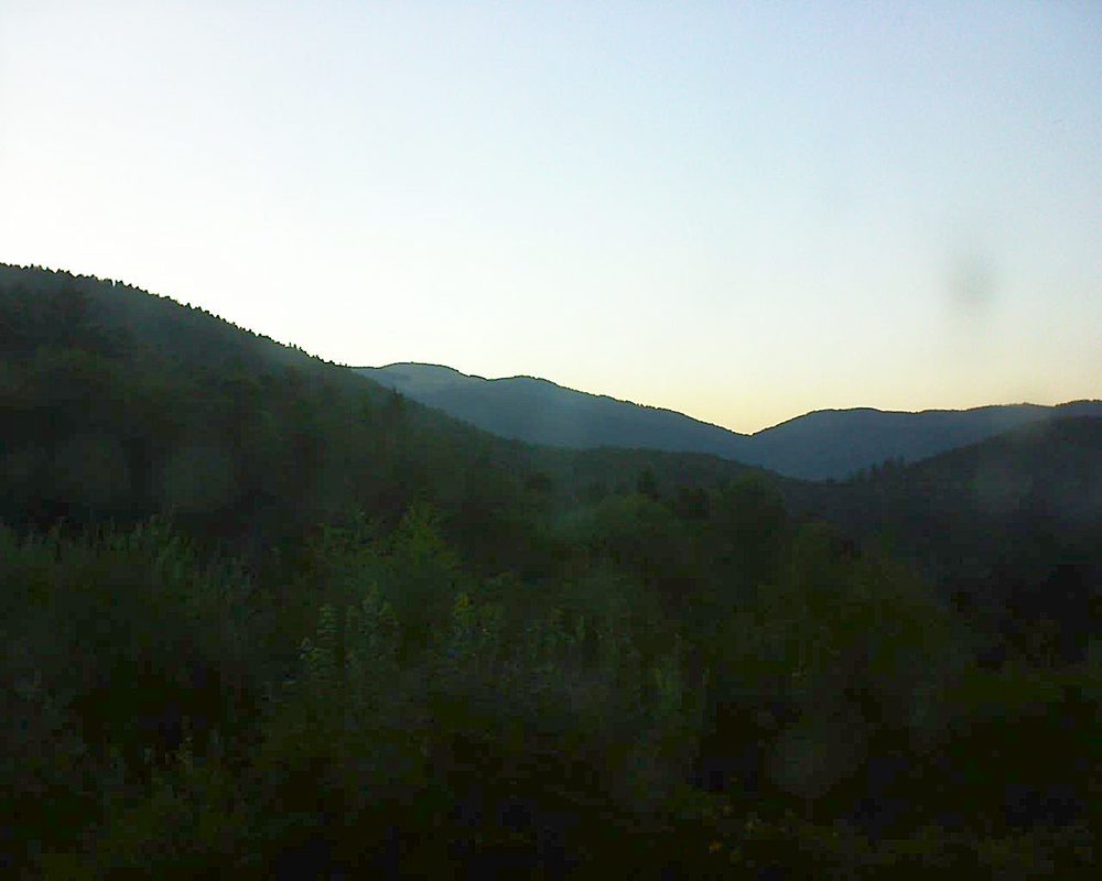 Le petit ballon vu depuis le Domaine Langmatt à Murbach le 29.07.2018 à 21:00 Le petit ballon (Alsace, Vosges) le 29.07.2018 à 21:00