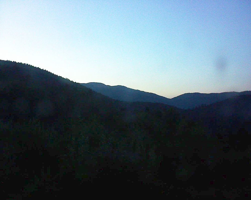 Le petit ballon vu depuis le Domaine Langmatt à Murbach le 29.07.2018 à 21:30 Le petit ballon (Alsace, Vosges) le 29.07.2018 à 21:30