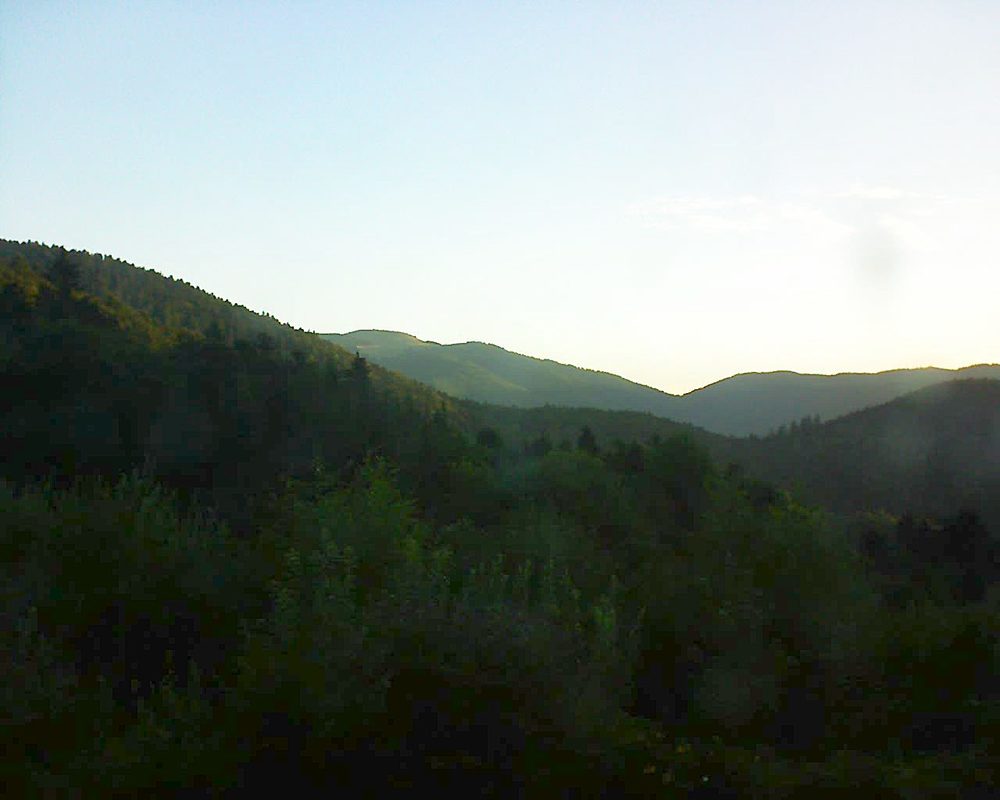 Le petit ballon vu depuis le Domaine Langmatt à Murbach le 30.07.2018 à 06:30 Le petit ballon (Alsace, Vosges) le 30.07.2018 à 06:30