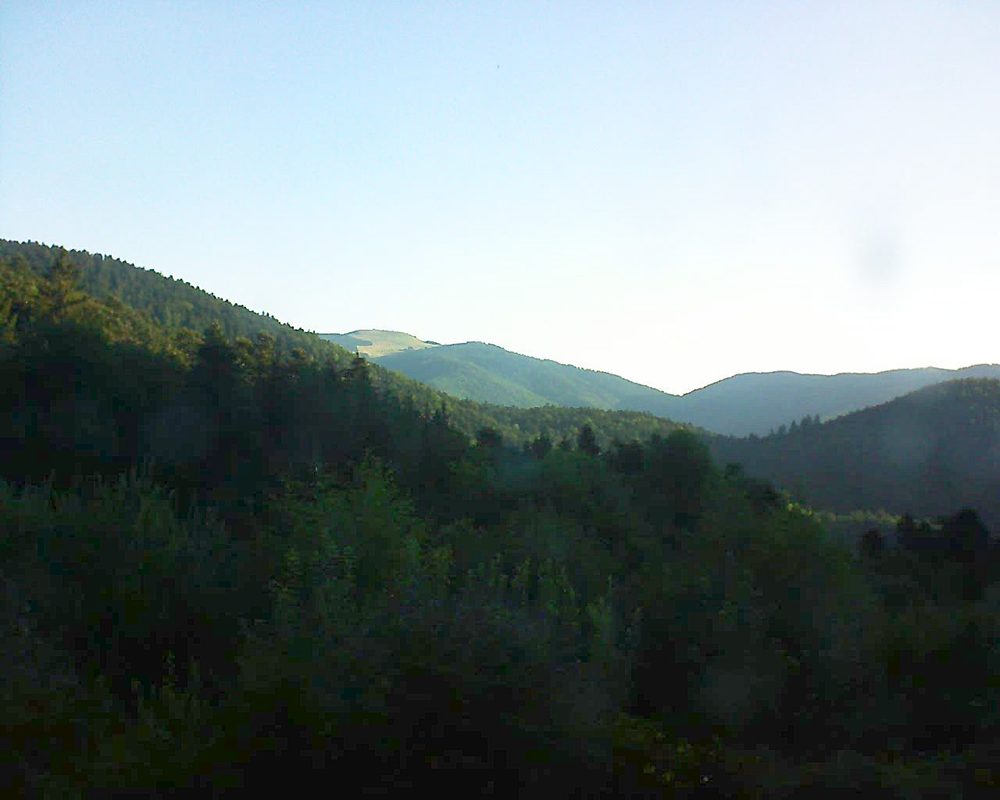 Le petit ballon vu depuis le Domaine Langmatt à Murbach le 30.07.2018 à 07:15 Le petit ballon (Alsace, Vosges) le 30.07.2018 à 07:15