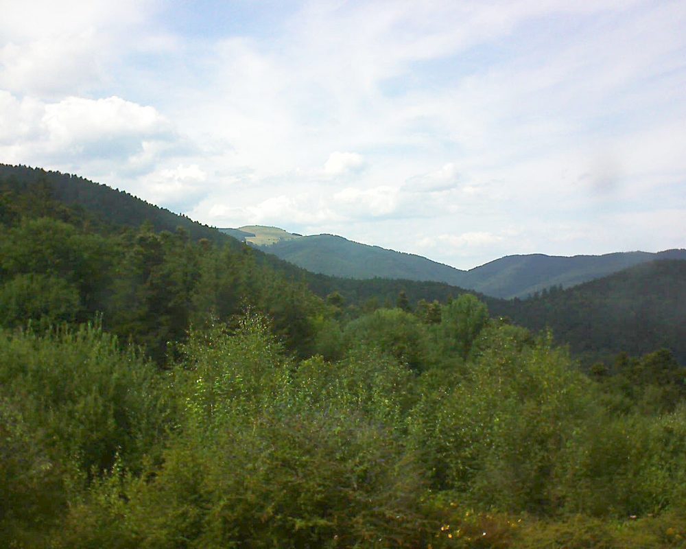 Le petit ballon vu depuis le Domaine Langmatt à Murbach le 30.07.2018 à 16:00 Le petit ballon (Alsace, Vosges) le 30.07.2018 à 16:00