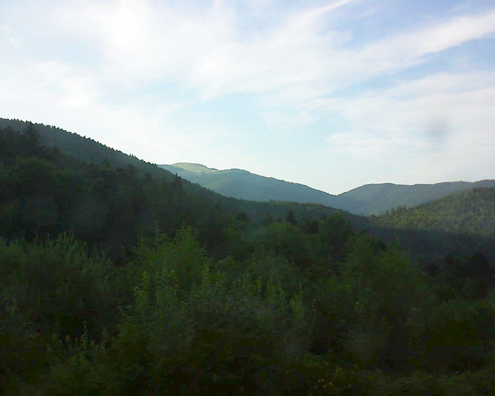 Le petit ballon vu depuis le Domaine Langmatt à Murbach le 30.07.2018 à 19:30 Le petit ballon (Alsace, Vosges) le 30.07.2018 à 19:30