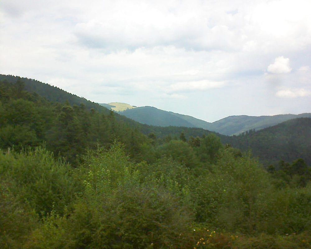Le petit ballon vu depuis le Domaine Langmatt à Murbach le 31.07.2018 à 13:00 Le petit ballon (Alsace, Vosges) le 31.07.2018 à 13:00