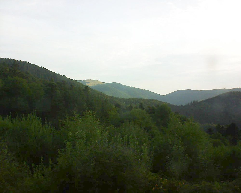 Le petit ballon vu depuis le Domaine Langmatt à Murbach le 01.08.2018 à 07:15 Le petit ballon (Alsace, Vosges) le 01.08.2018 à 07:15