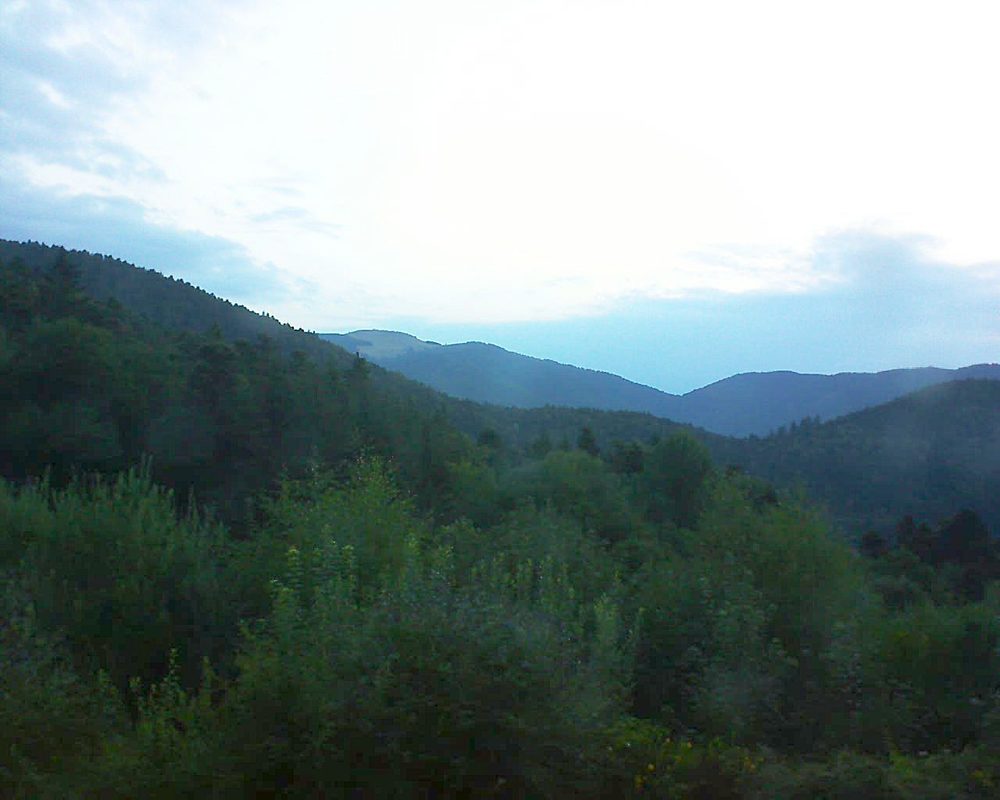 Le petit ballon vu depuis le Domaine Langmatt à Murbach le 02.08.2018 à 06:15 Le petit ballon (Alsace, Vosges) le 02.08.2018 à 06:15