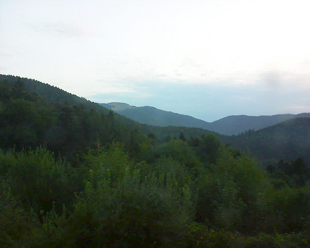 Le petit ballon vu depuis le Domaine Langmatt à Murbach le 02.08.2018 à 06:45 Le petit ballon (Alsace, Vosges) le 02.08.2018 à 06:45
