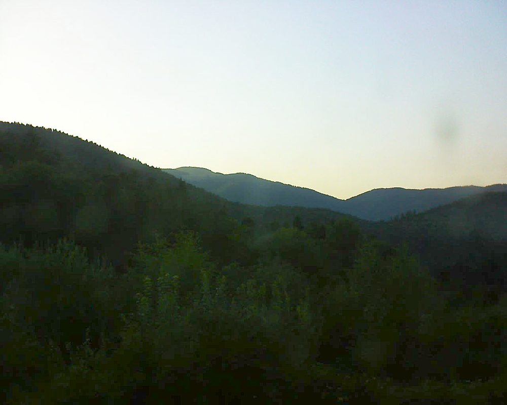 Le petit ballon vu depuis le Domaine Langmatt à Murbach le 02.08.2018 à 20:30 Le petit ballon (Alsace, Vosges) le 02.08.2018 à 20:30