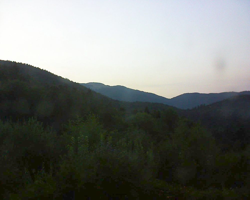Le petit ballon vu depuis le Domaine Langmatt à Murbach le 02.08.2018 à 21:15 Le petit ballon (Alsace, Vosges) le 02.08.2018 à 21:15