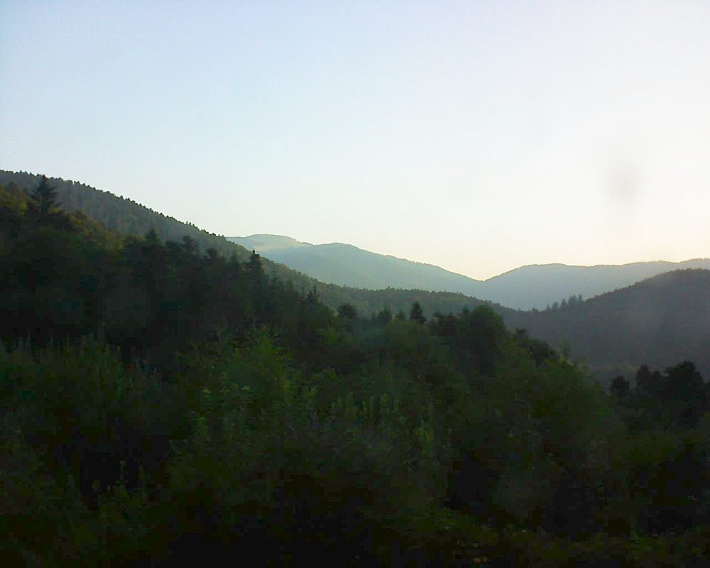 Le petit ballon vu depuis le Domaine Langmatt à Murbach le 03.08.2018 à 07:00 Le petit ballon (Alsace, Vosges) le 03.08.2018 à 07:00