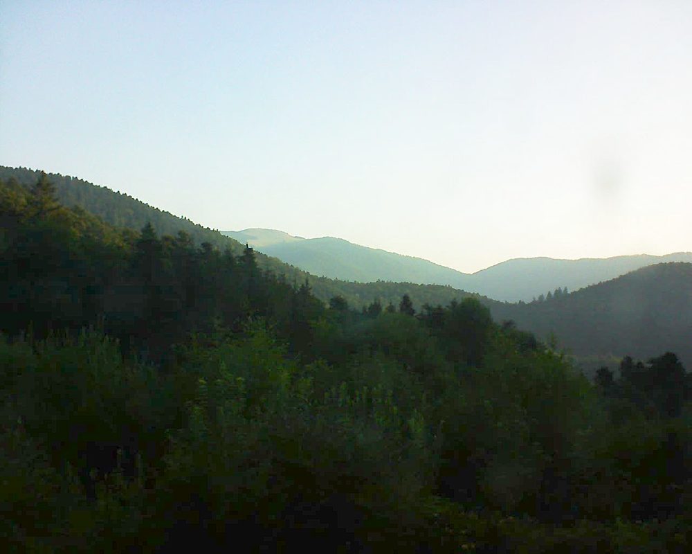 Le petit ballon vu depuis le Domaine Langmatt à Murbach le 03.08.2018 à 07:15 Le petit ballon (Alsace, Vosges) le 03.08.2018 à 07:15
