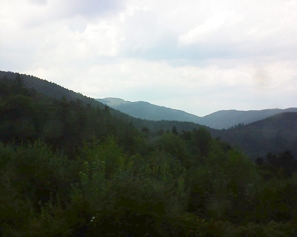 Le petit ballon vu depuis le Domaine Langmatt à Murbach le 04.08.2018 à 14:00 Le petit ballon (Alsace, Vosges) le 04.08.2018 à 14:00