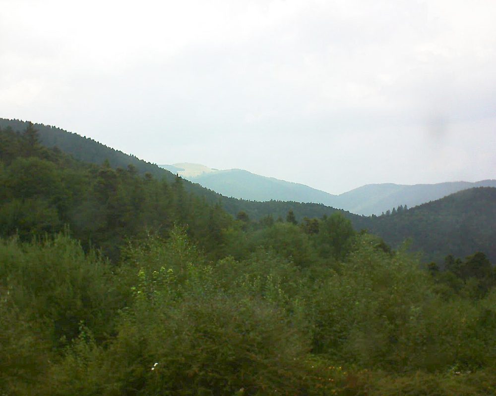 Le petit ballon vu depuis le Domaine Langmatt à Murbach le 04.08.2018 à 15:45 Le petit ballon (Alsace, Vosges) le 04.08.2018 à 15:45