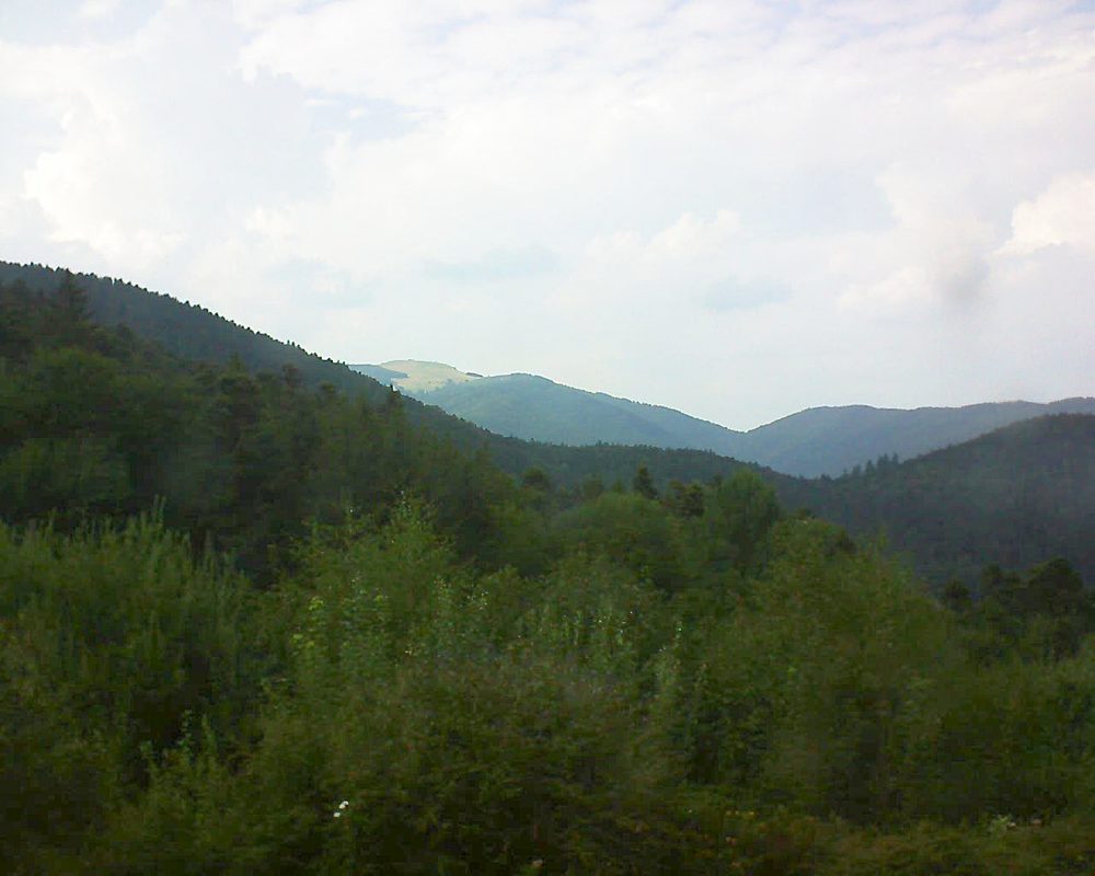 Le petit ballon vu depuis le Domaine Langmatt à Murbach le 04.08.2018 à 17:30 Le petit ballon (Alsace, Vosges) le 04.08.2018 à 17:30