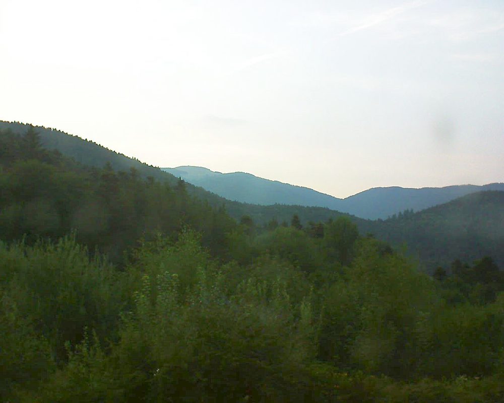 Le petit ballon vu depuis le Domaine Langmatt à Murbach le 04.08.2018 à 20:45 Le petit ballon (Alsace, Vosges) le 04.08.2018 à 20:45