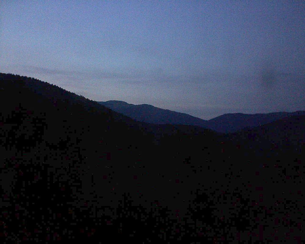Le petit ballon vu depuis le Domaine Langmatt à Murbach le 04.08.2018 à 21:30 Le petit ballon (Alsace, Vosges) le 04.08.2018 à 21:30