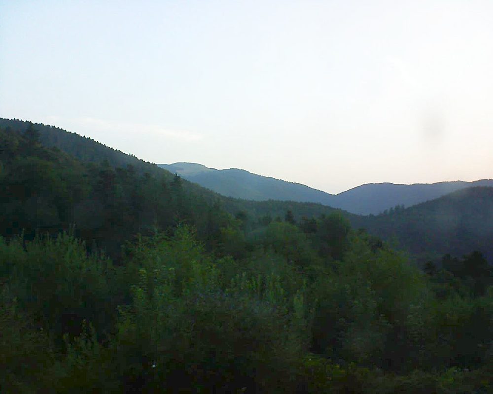 Le petit ballon vu depuis le Domaine Langmatt à Murbach le 05.08.2018 à 06:45 Le petit ballon (Alsace, Vosges) le 05.08.2018 à 06:45
