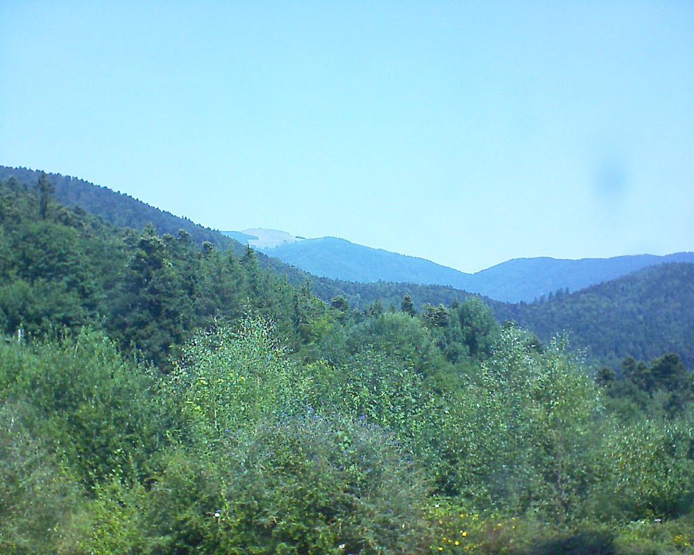 Le petit ballon vu depuis le Domaine Langmatt à Murbach le 05.08.2018 à 12:30 Le petit ballon (Alsace, Vosges) le 05.08.2018 à 12:30