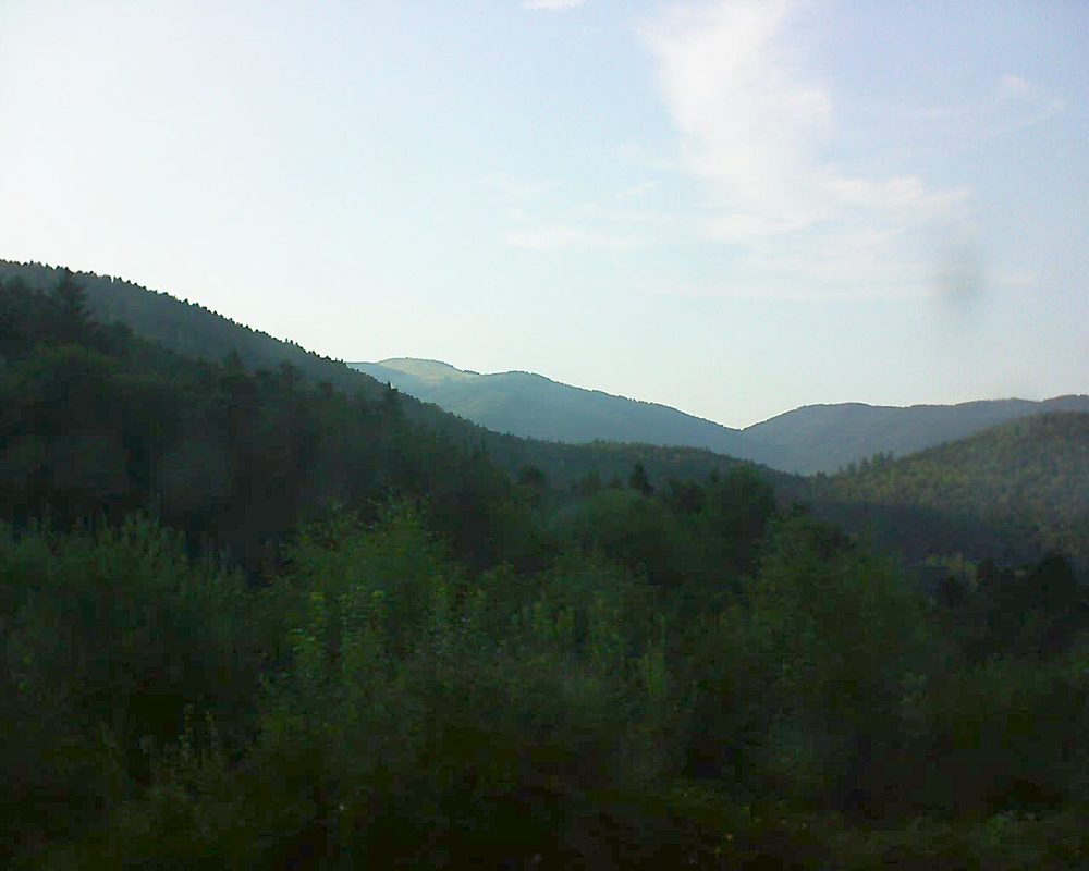 Le petit ballon vu depuis le Domaine Langmatt à Murbach le 05.08.2018 à 19:15 Le petit ballon (Alsace, Vosges) le 05.08.2018 à 19:15