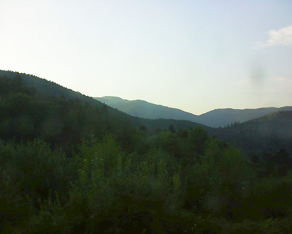 Le petit ballon vu depuis le Domaine Langmatt à Murbach le 05.08.2018 à 20:00 Le petit ballon (Alsace, Vosges) le 05.08.2018 à 20:00