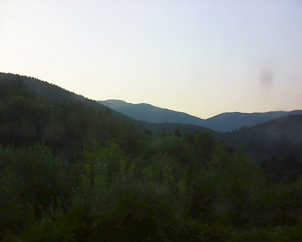 Le petit ballon vu depuis le Domaine Langmatt à Murbach le 05.08.2018 à 20:30 Le petit ballon (Alsace, Vosges) le 05.08.2018 à 20:30