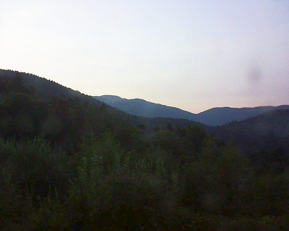 Le petit ballon vu depuis le Domaine Langmatt à Murbach le 05.08.2018 à 21:15 Le petit ballon (Alsace, Vosges) le 05.08.2018 à 21:15