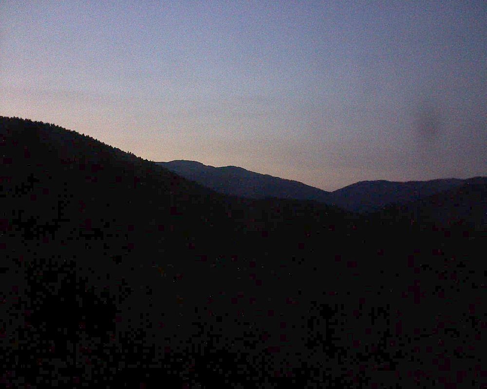 Le petit ballon vu depuis le Domaine Langmatt à Murbach le 05.08.2018 à 21:30 Le petit ballon (Alsace, Vosges) le 05.08.2018 à 21:30
