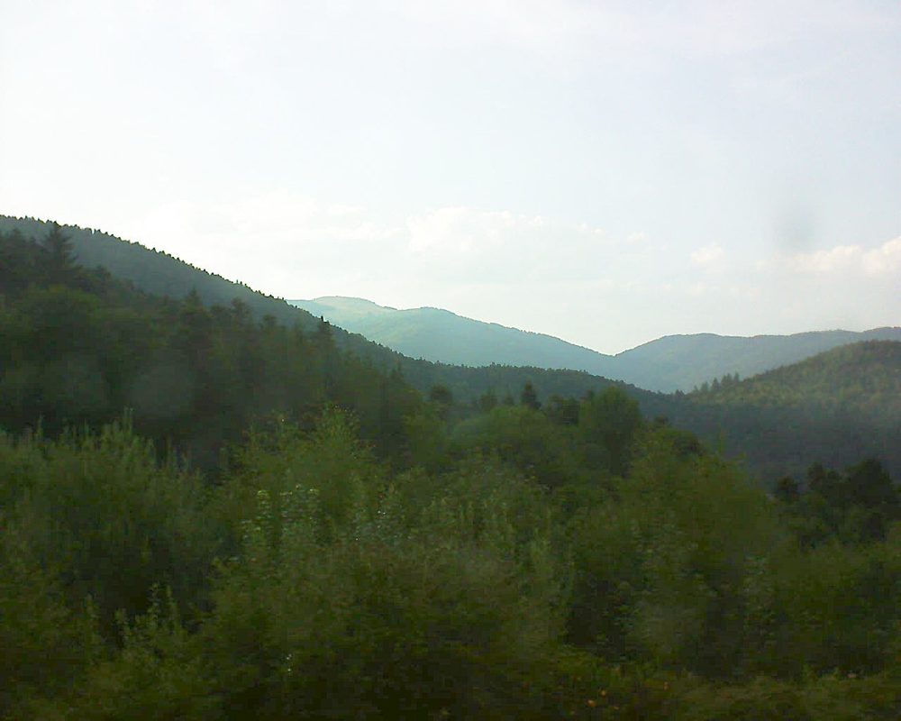 Le petit ballon vu depuis le Domaine Langmatt à Murbach le 06.08.2018 à 19:30 Le petit ballon (Alsace, Vosges) le 06.08.2018 à 19:30