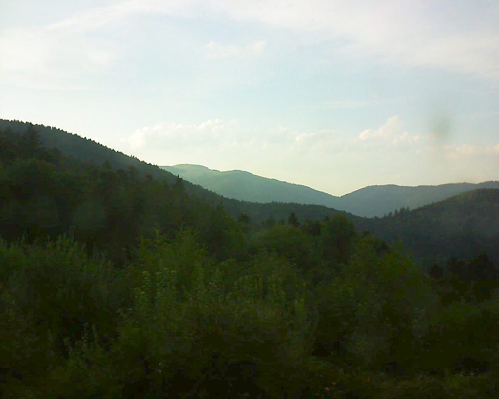 Le petit ballon vu depuis le Domaine Langmatt à Murbach le 06.08.2018 à 20:00 Le petit ballon (Alsace, Vosges) le 06.08.2018 à 20:00