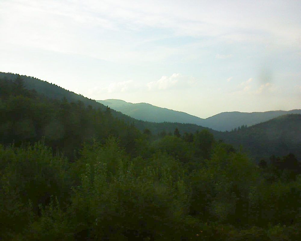 Le petit ballon vu depuis le Domaine Langmatt à Murbach le 06.08.2018 à 20:15 Le petit ballon (Alsace, Vosges) le 06.08.2018 à 20:15