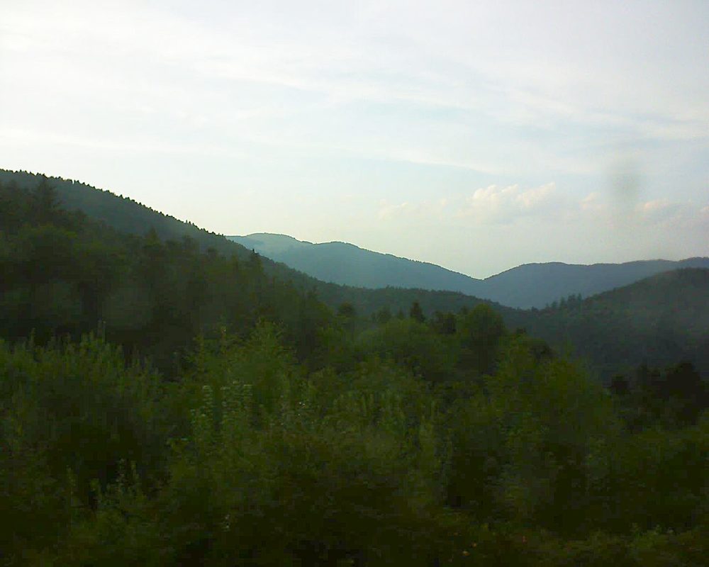 Le petit ballon vu depuis le Domaine Langmatt à Murbach le 06.08.2018 à 20:30 Le petit ballon (Alsace, Vosges) le 06.08.2018 à 20:30