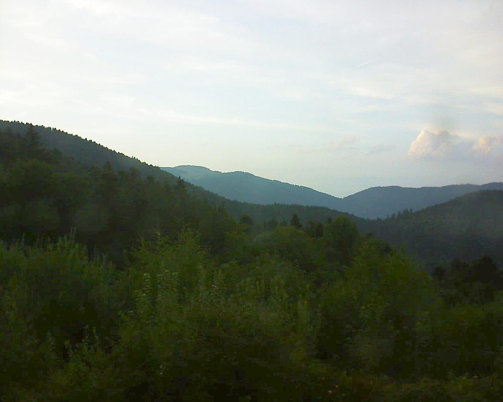 Le petit ballon vu depuis le Domaine Langmatt à Murbach le 06.08.2018 à 20:45 Le petit ballon (Alsace, Vosges) le 06.08.2018 à 20:45
