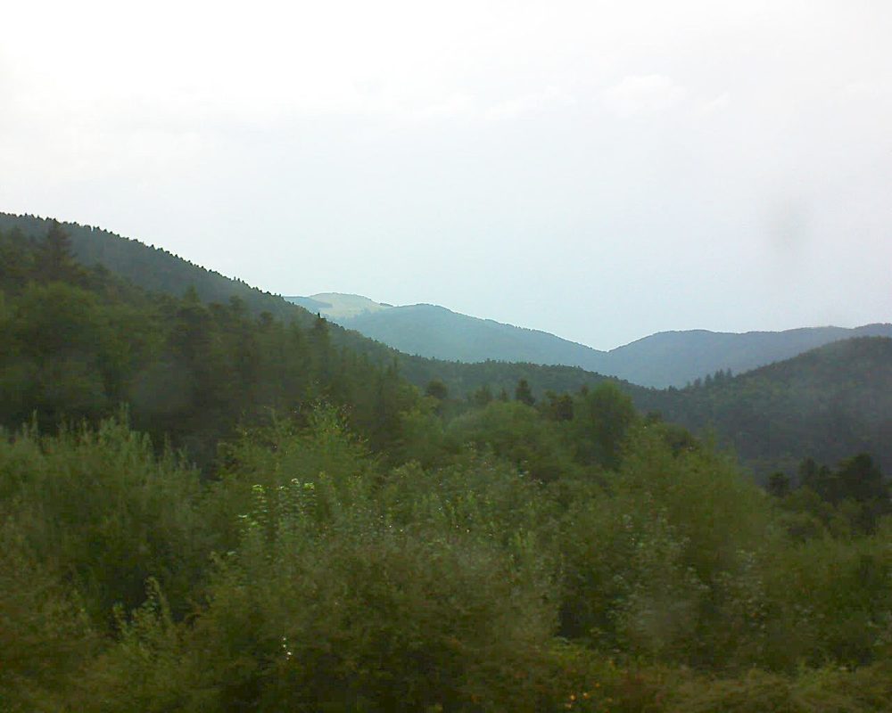 Le petit ballon vu depuis le Domaine Langmatt à Murbach le 07.08.2018 à 16:45 Le petit ballon (Alsace, Vosges) le 07.08.2018 à 16:45