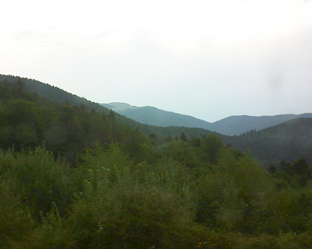 Le petit ballon vu depuis le Domaine Langmatt à Murbach le 07.08.2018 à 17:15 Le petit ballon (Alsace, Vosges) le 07.08.2018 à 17:15