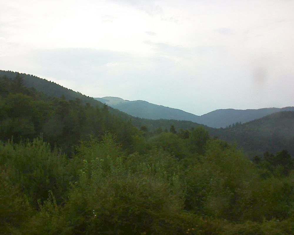 Le petit ballon vu depuis le Domaine Langmatt à Murbach le 07.08.2018 à 18:00 Le petit ballon (Alsace, Vosges) le 07.08.2018 à 18:00