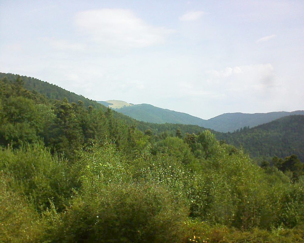 Le petit ballon vu depuis le Domaine Langmatt à Murbach le 08.08.2018 à 10:30 Le petit ballon (Alsace, Vosges) le 08.08.2018 à 10:30