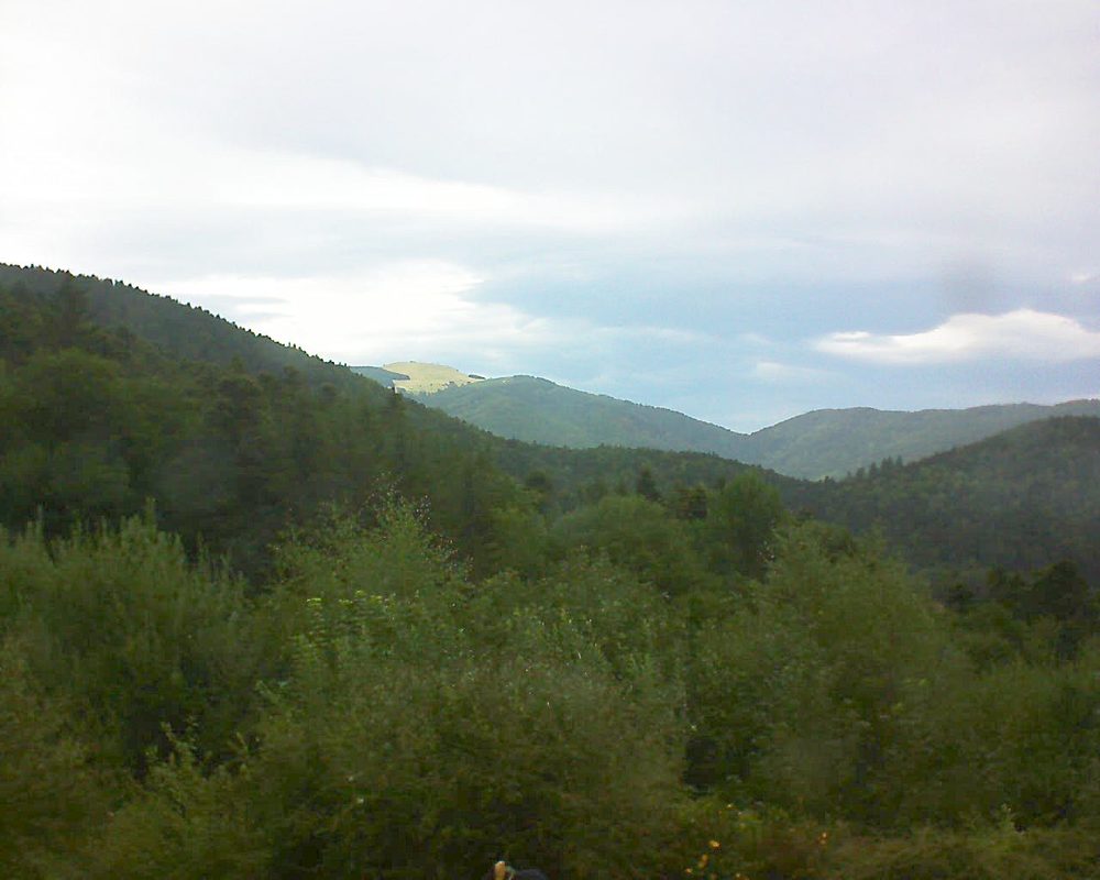 Le petit ballon vu depuis le Domaine Langmatt à Murbach le 09.08.2018 à 16:00 Le petit ballon (Alsace, Vosges) le 09.08.2018 à 16:00