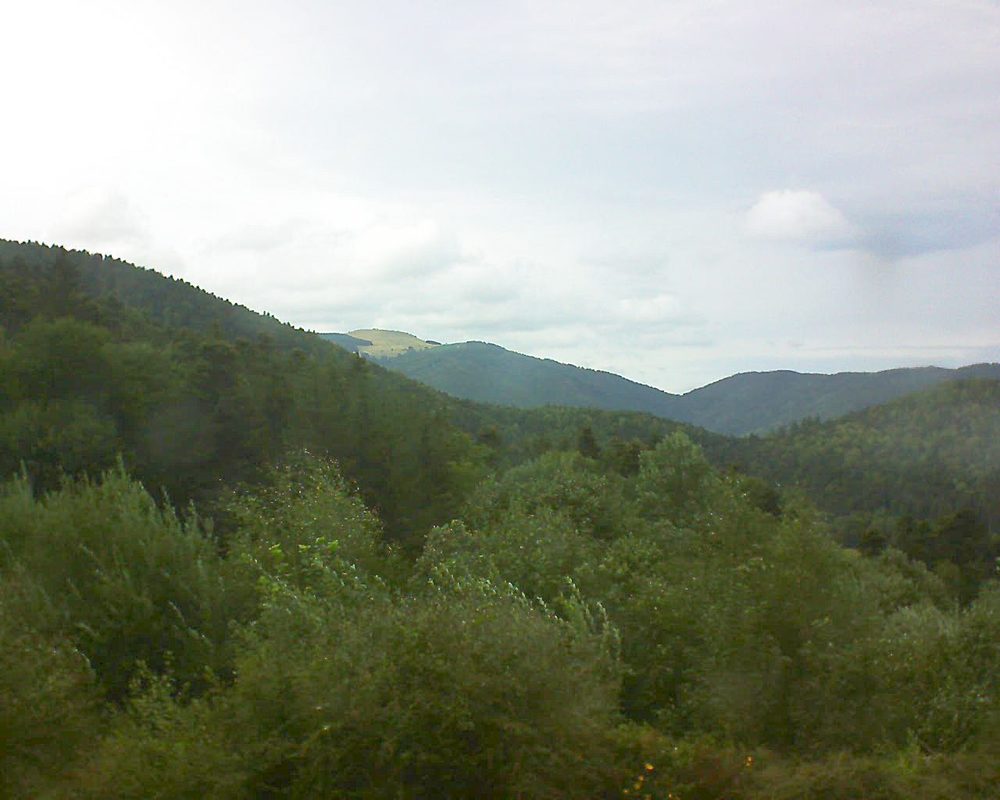 Le petit ballon vu depuis le Domaine Langmatt à Murbach le 09.08.2018 à 18:30 Le petit ballon (Alsace, Vosges) le 09.08.2018 à 18:30