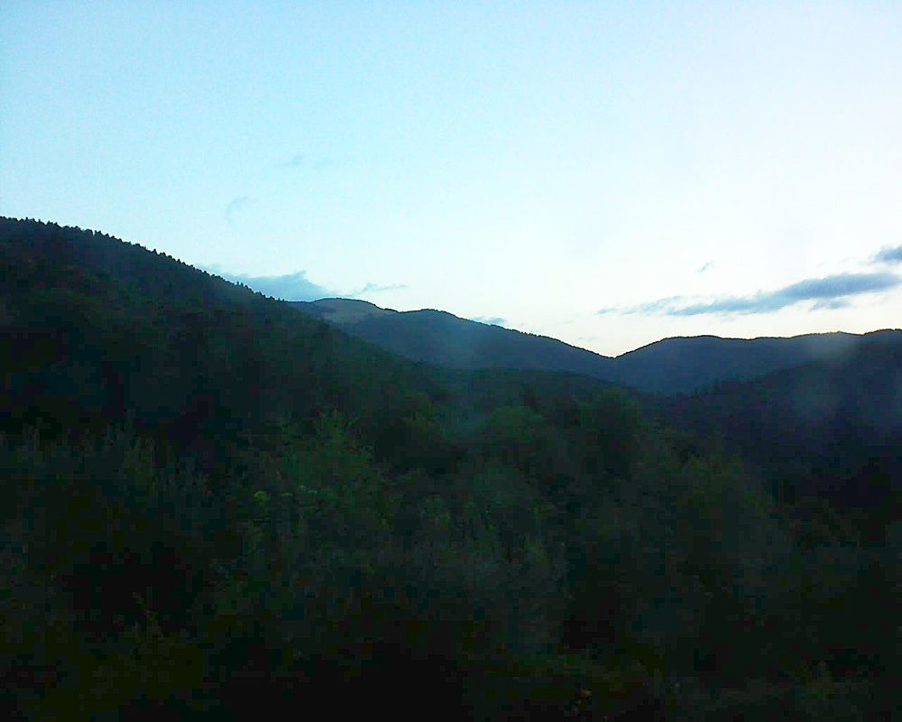 Le petit ballon vu depuis le Domaine Langmatt à Murbach le 10.08.2018 à 06:15 Le petit ballon (Alsace, Vosges) le 10.08.2018 à 06:15