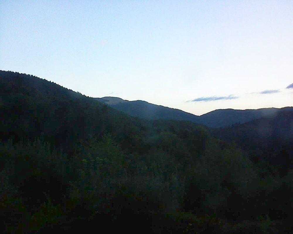 Le petit ballon vu depuis le Domaine Langmatt à Murbach le 10.08.2018 à 06:30 Le petit ballon (Alsace, Vosges) le 10.08.2018 à 06:30