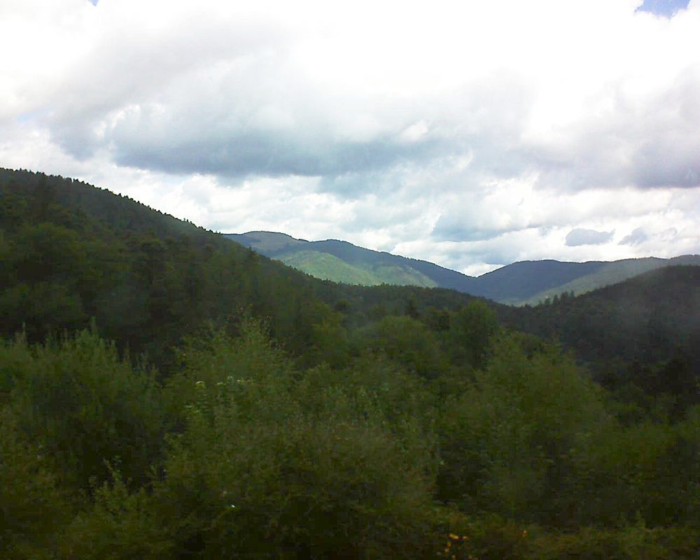 Le petit ballon vu depuis le Domaine Langmatt à Murbach le 10.08.2018 à 11:15 Le petit ballon (Alsace, Vosges) le 10.08.2018 à 11:15