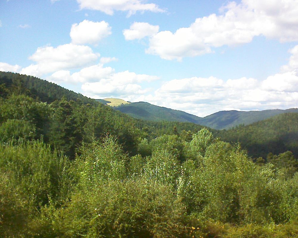 Le petit ballon vu depuis le Domaine Langmatt à Murbach le 10.08.2018 à 16:30 Le petit ballon (Alsace, Vosges) le 10.08.2018 à 16:30