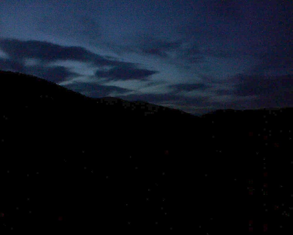 Le petit ballon vu depuis le Domaine Langmatt à Murbach le 10.08.2018 à 21:30 Le petit ballon (Alsace, Vosges) le 10.08.2018 à 21:30